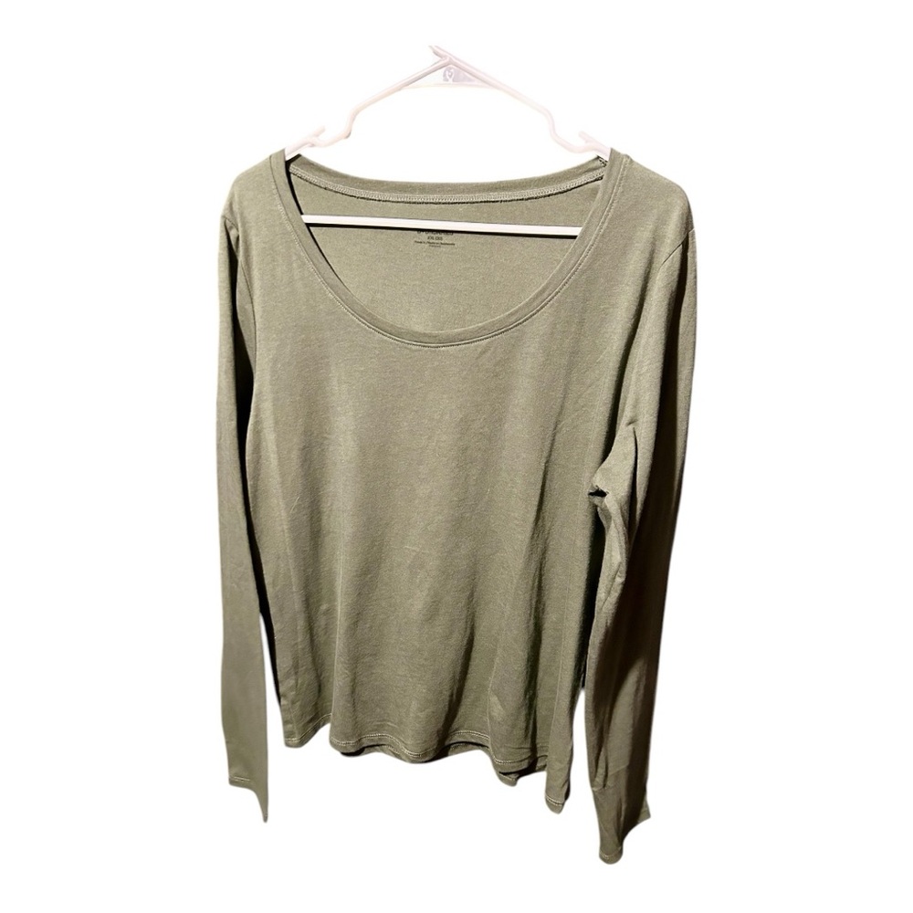 No Boundaries Green Fitted Long Sleeve - Size XXL